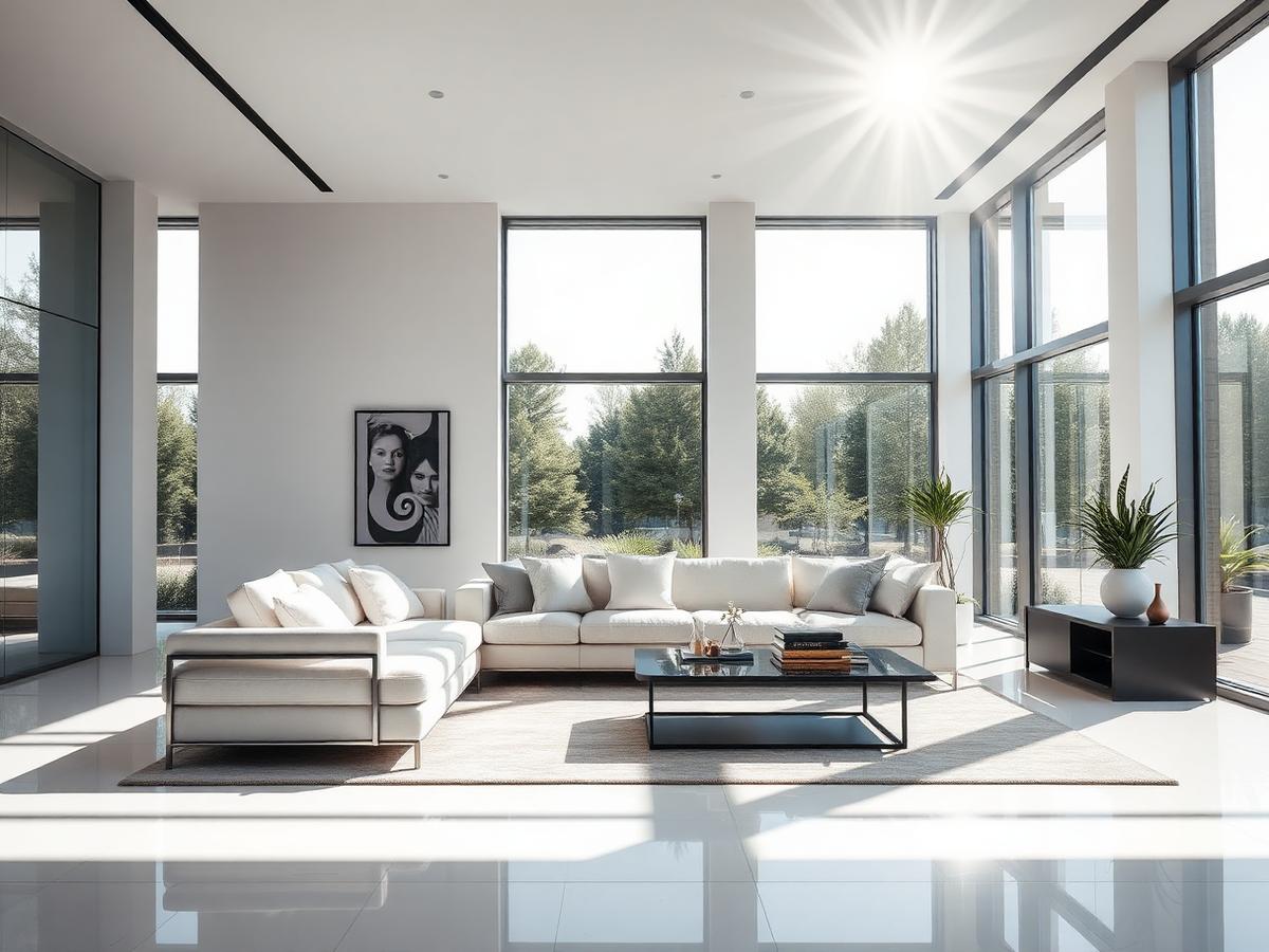 Light-filled living rooms